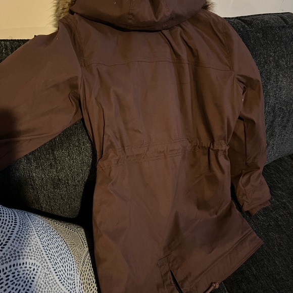Hollister brown parka jacket - Picture 2 of 5